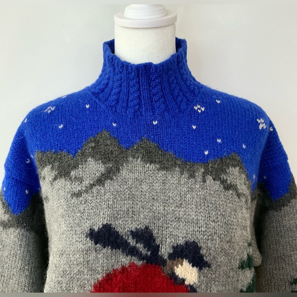 Vintage Lauren Ralph Lauren Hand Knit Wool Sweater - Picture 6 of 14
